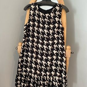 Silk houndstooth J. Crew cocktail dress